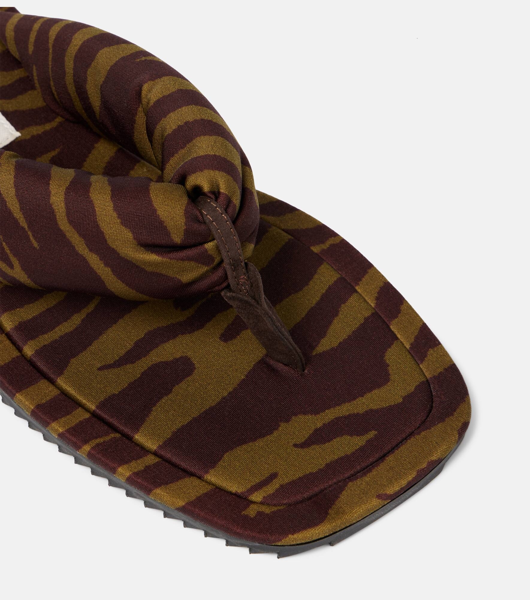 Indie zebra-print thong sandals - 5