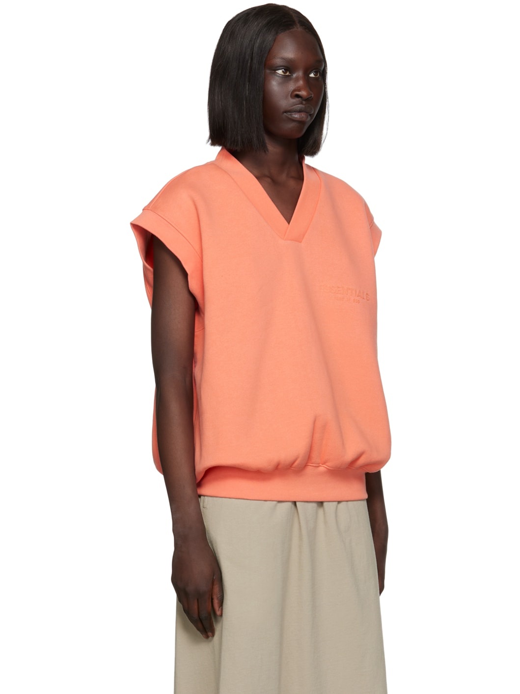 Pink V-Neck Vest - 2