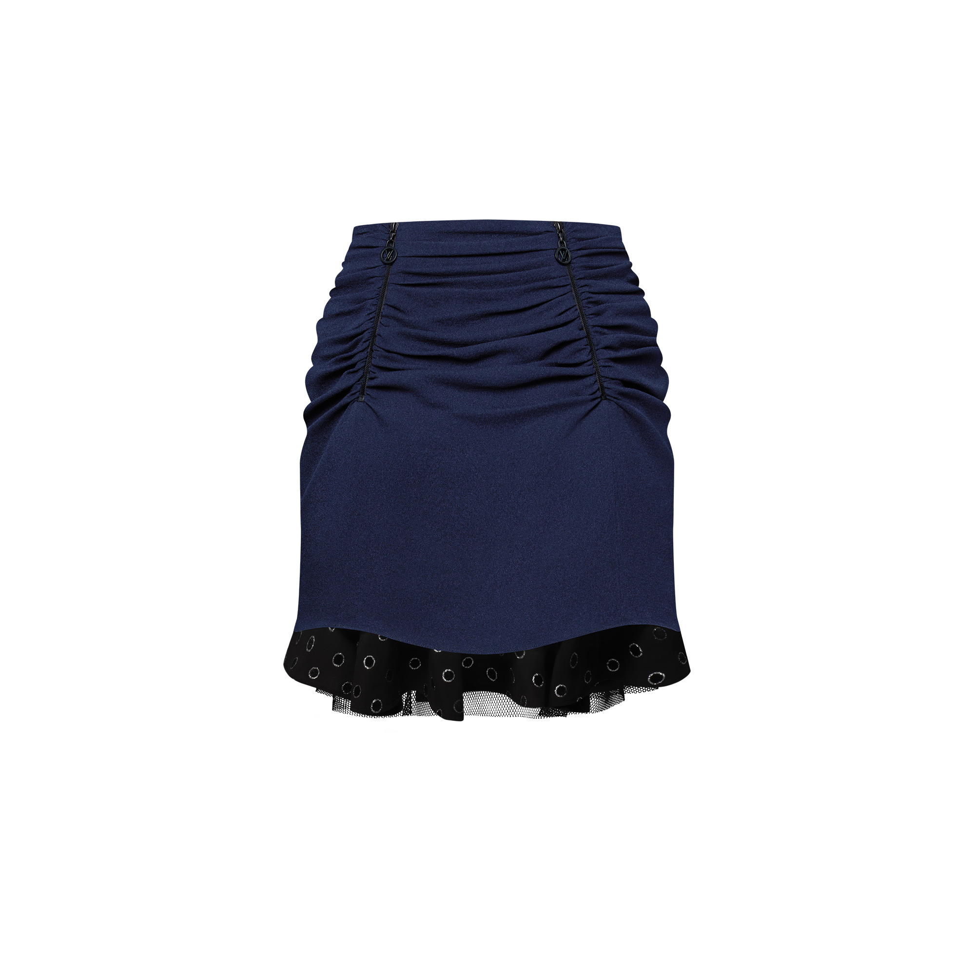 Jewel Hem Draped Skirt - 3
