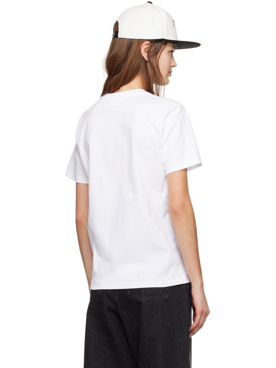 White Liquid Camo College T-Shirt - 3