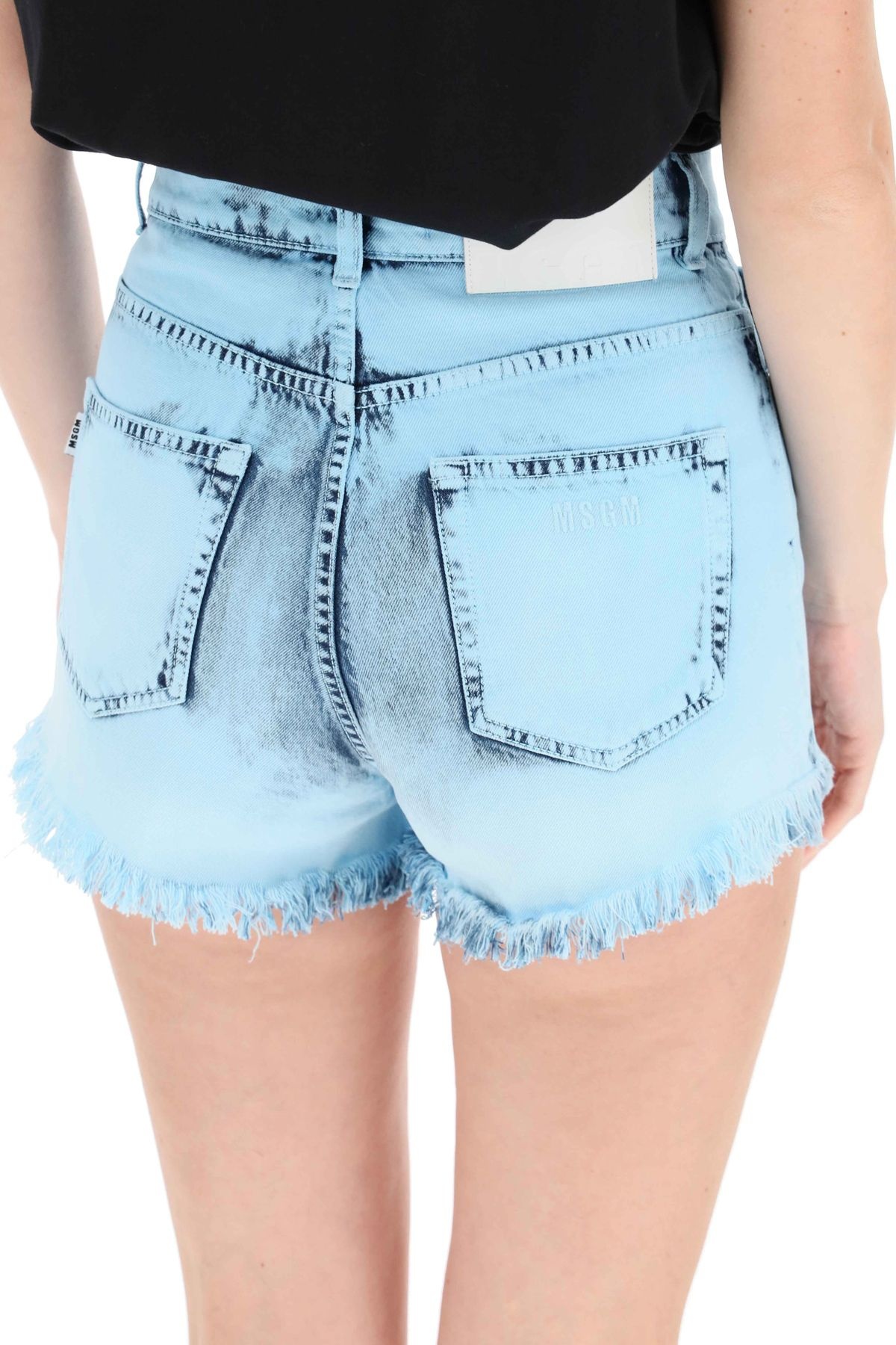 TIE-DYE DENIM SHORTS - 5