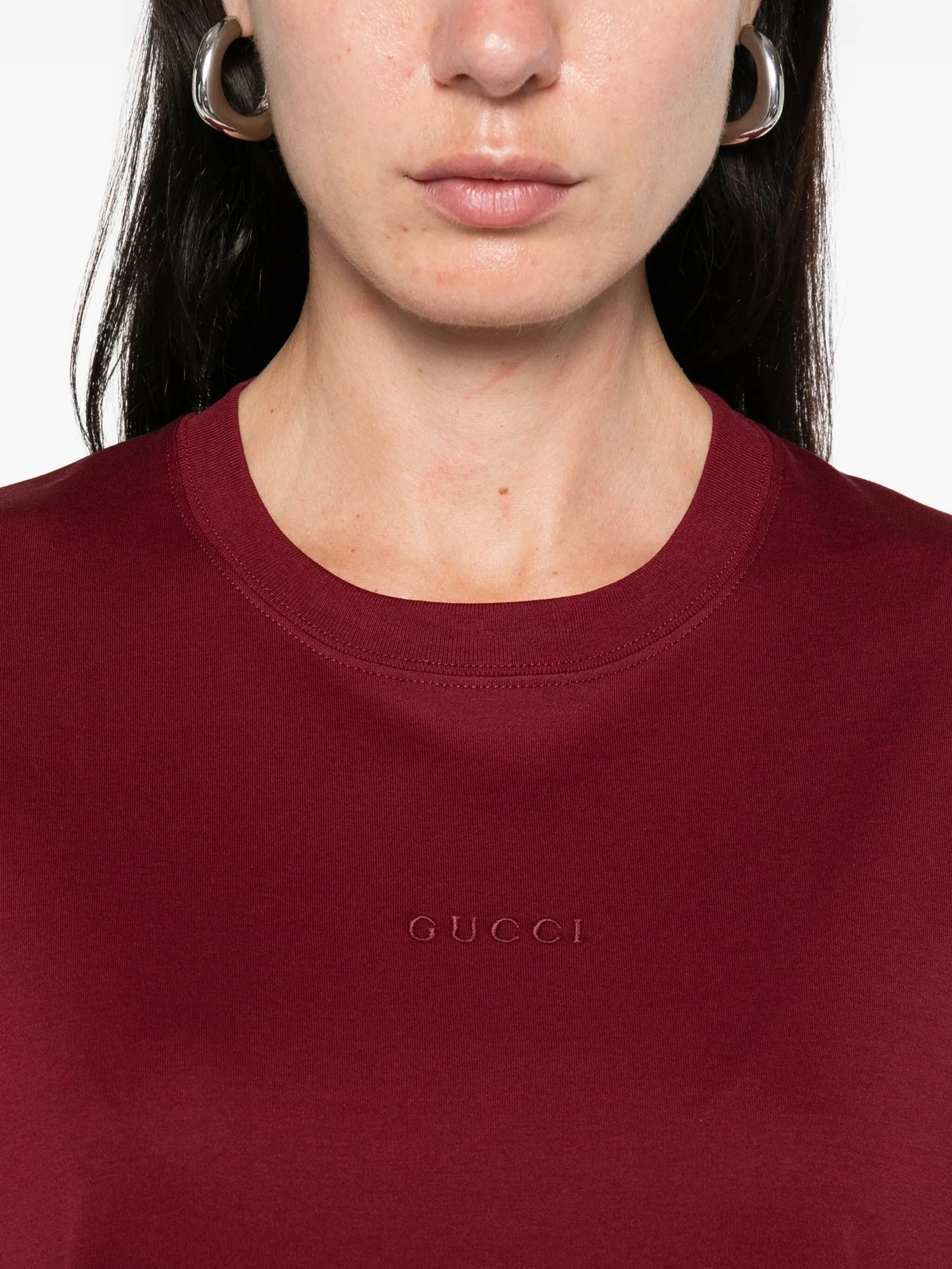 Gucci Logo-embroidered Crew-neck T-shirt - 5