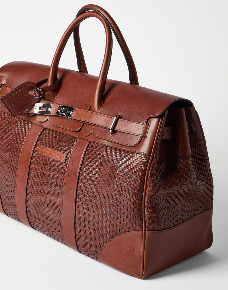 Braided calfskin and cowhide country bag 3