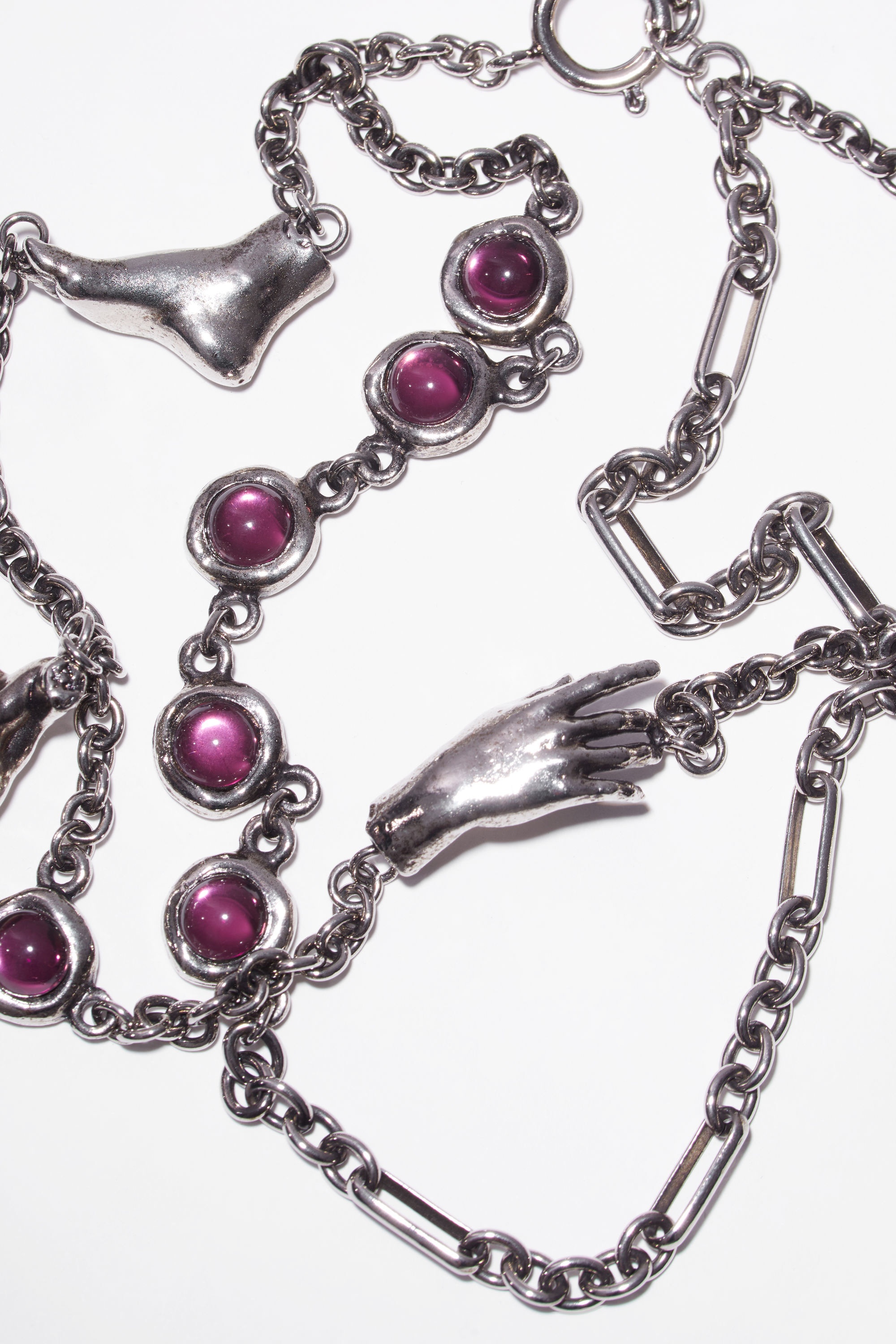 Charm necklace - Antique Silver - 4