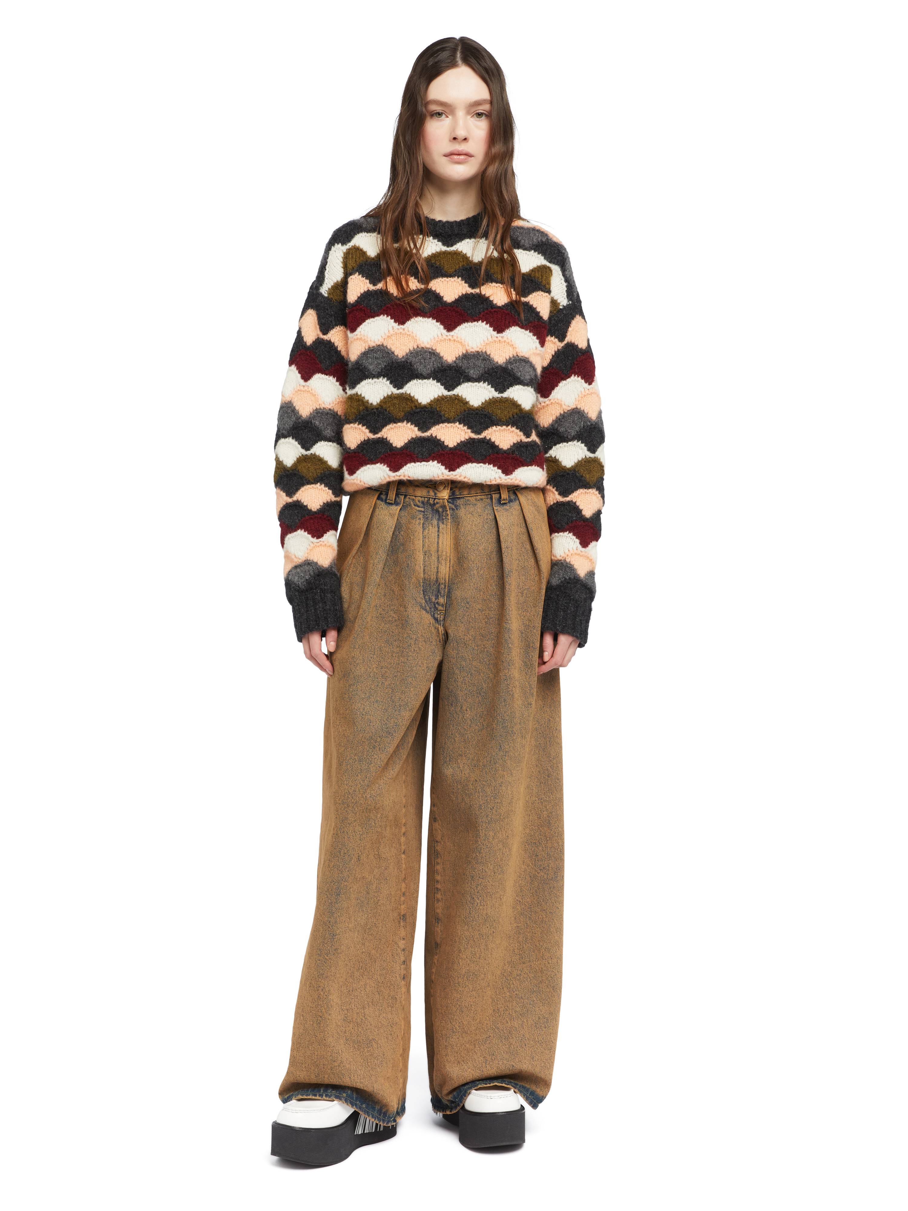 Desert Rose Wide Leg Denim Pants - 4
