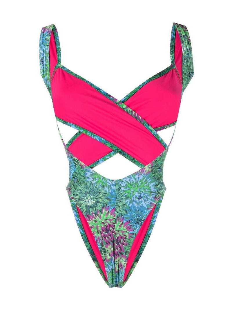 Reina Olga cross-strap one-piece outlook