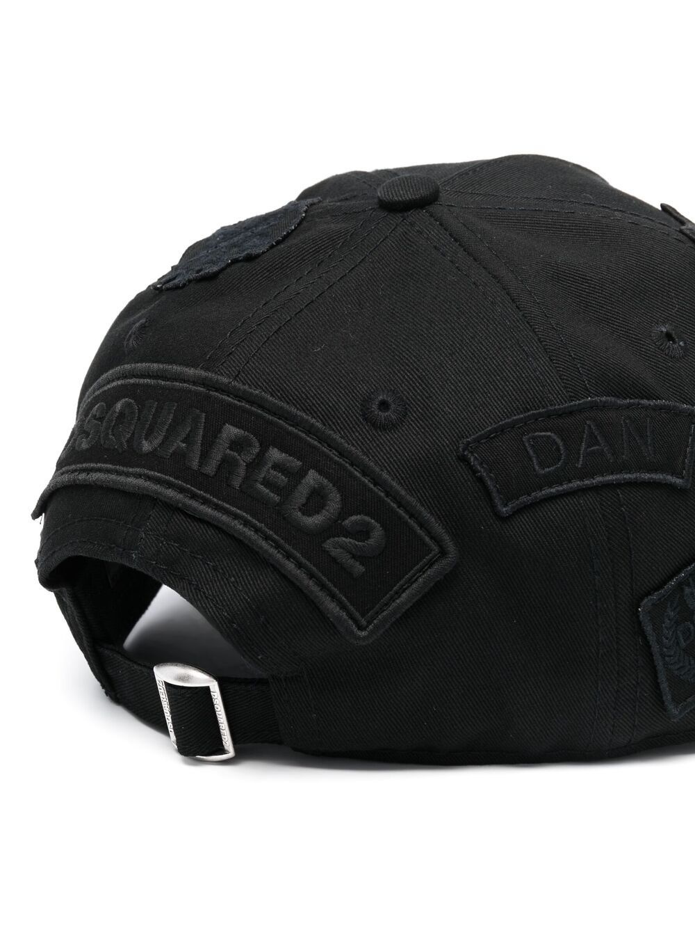 embroidered logo-patch cap - 2