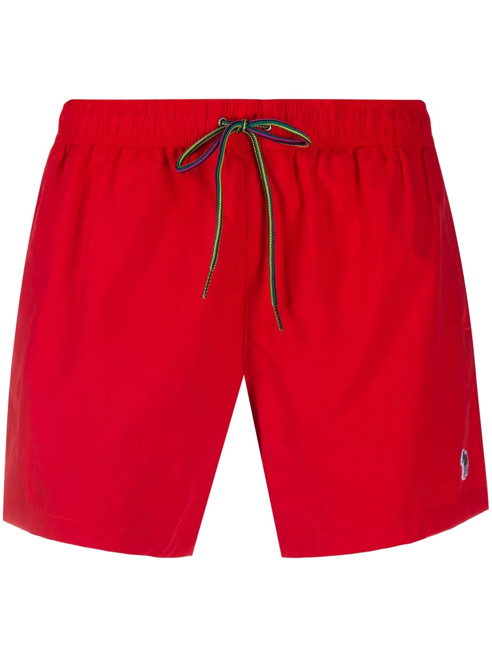 drawstring waist track shorts - 1