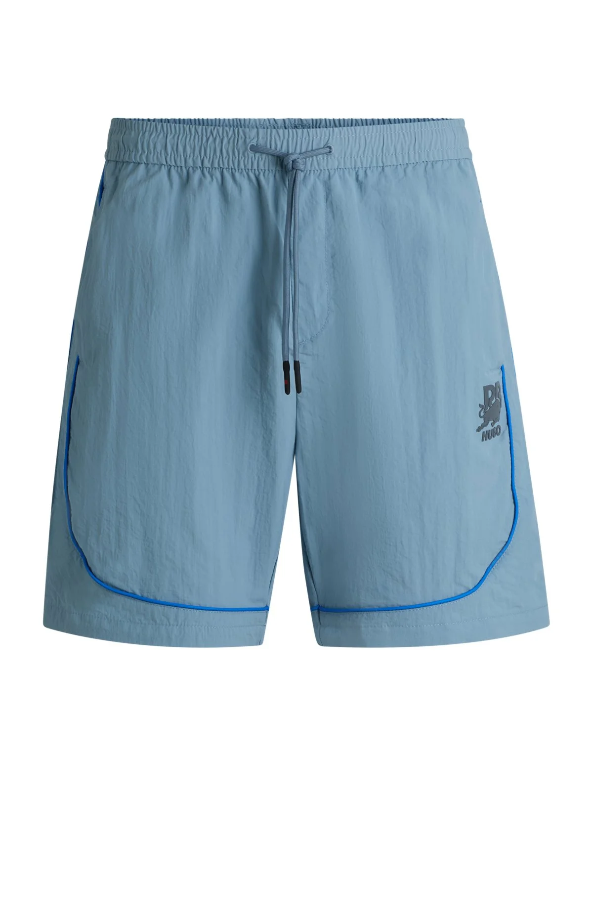 HUGO X RB DRAWSTRING SHORTS WITH PIPING DETAILS - 1