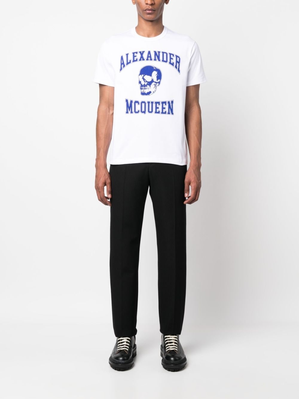 skull logo-print T-shirt - 2