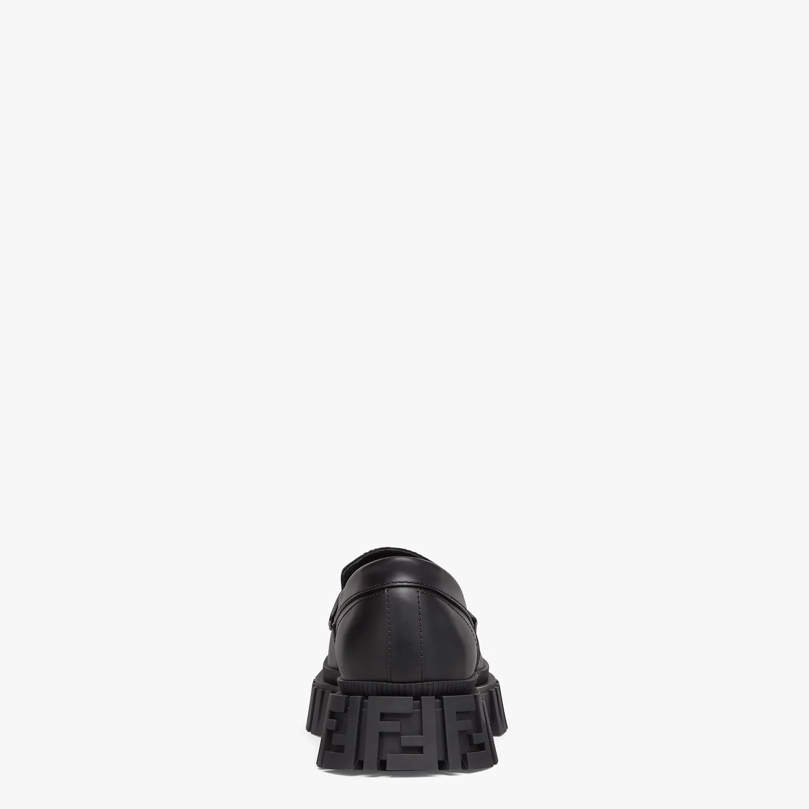 Black leather loafers - 3