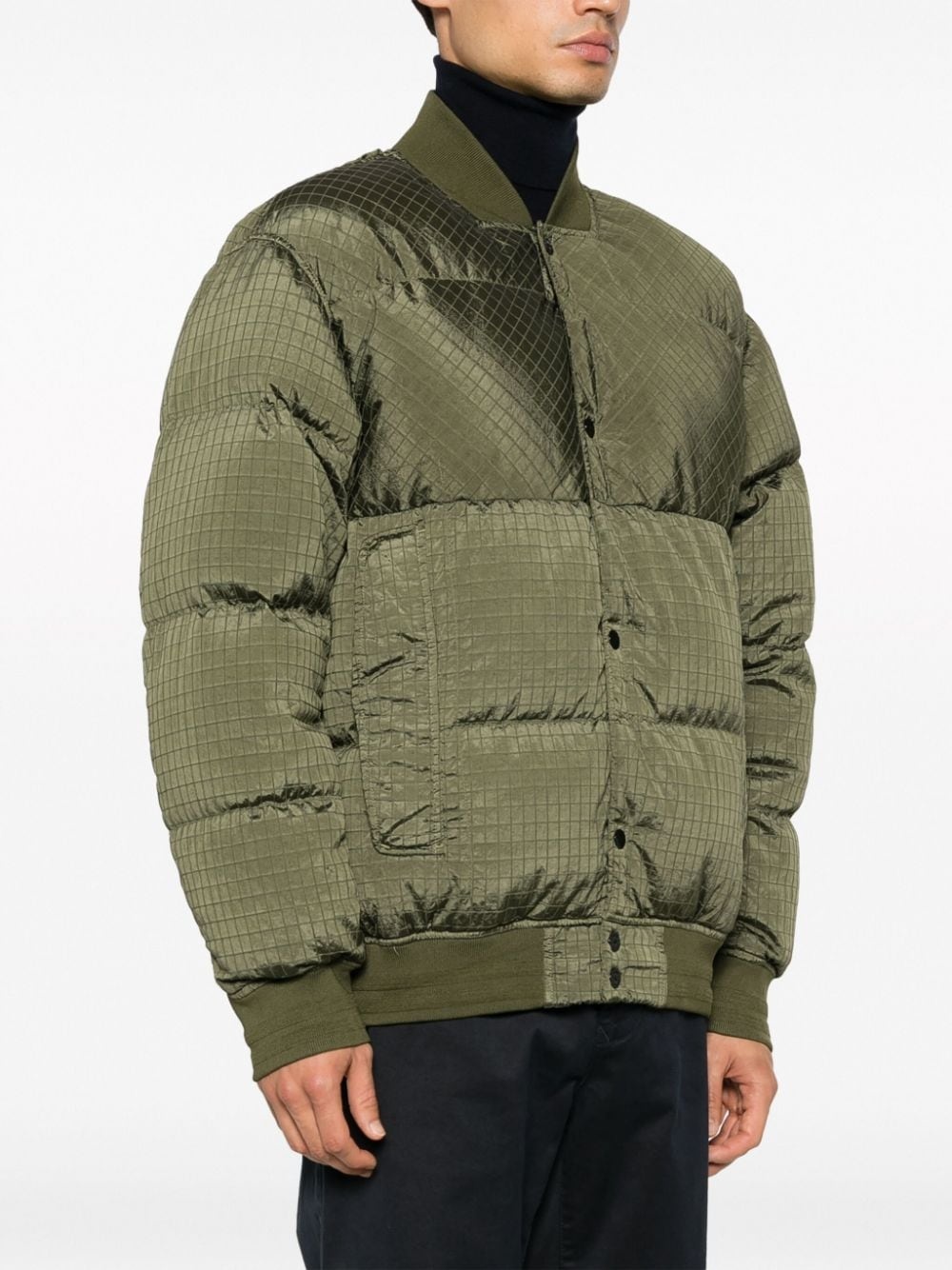 Compass-motif puffer jacket - 3