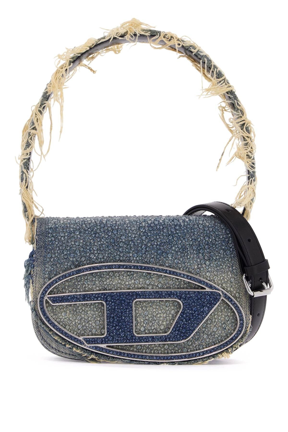 Diesel 1Dr Denim And Crystal Shoulder Bag Women - 1