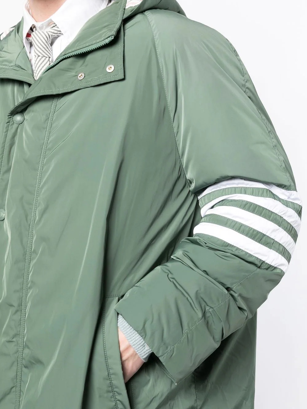 4-Bar stripe parka - 5