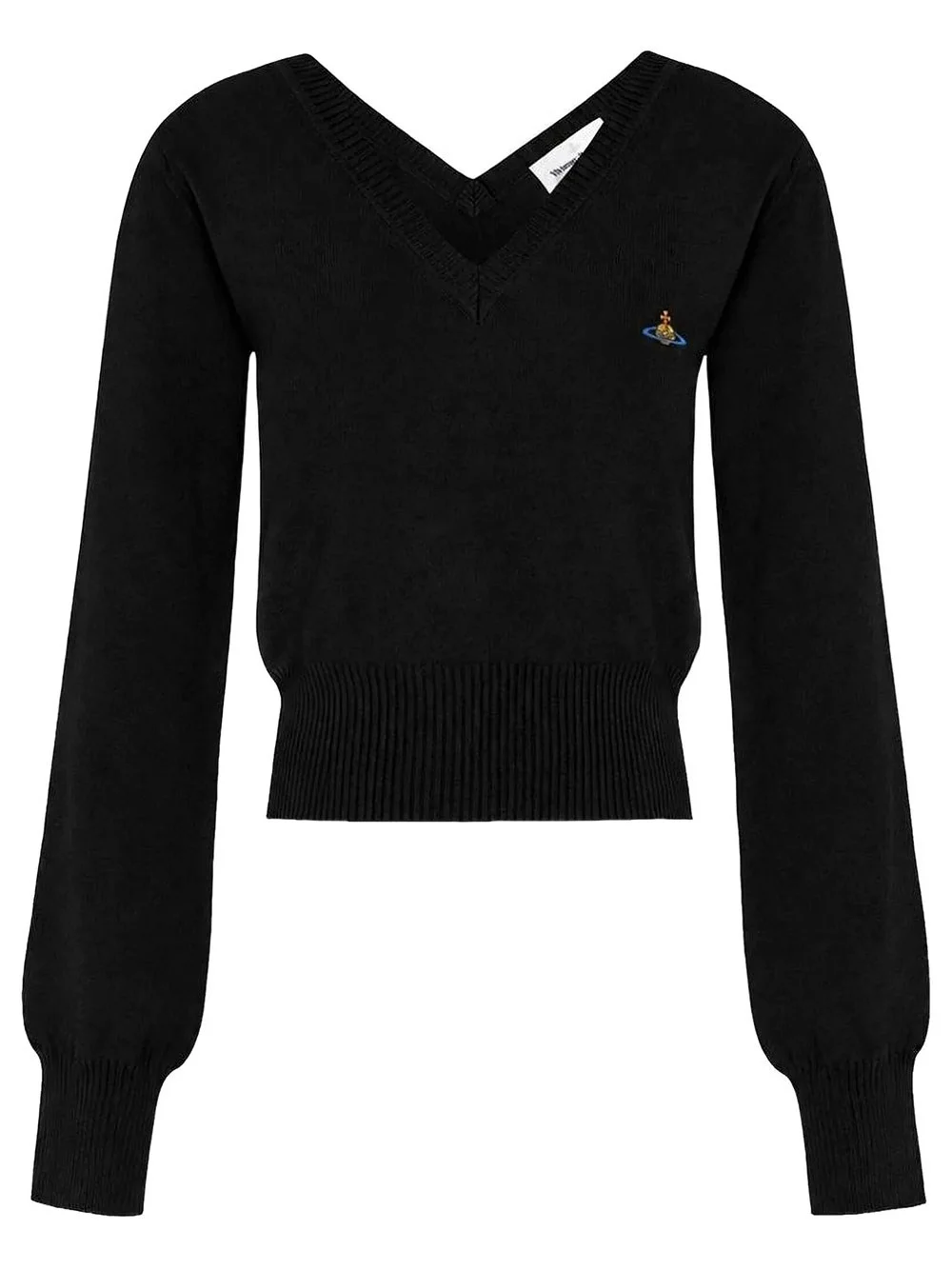 SWEATER BEA WITH V-NECK IN CASHMERE BLEND - 1