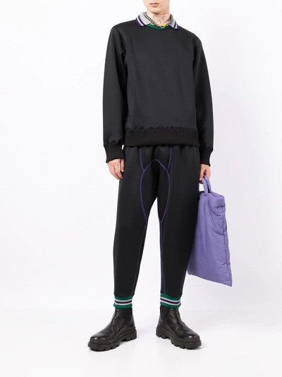 Kolor contrasting-collar jumper outlook