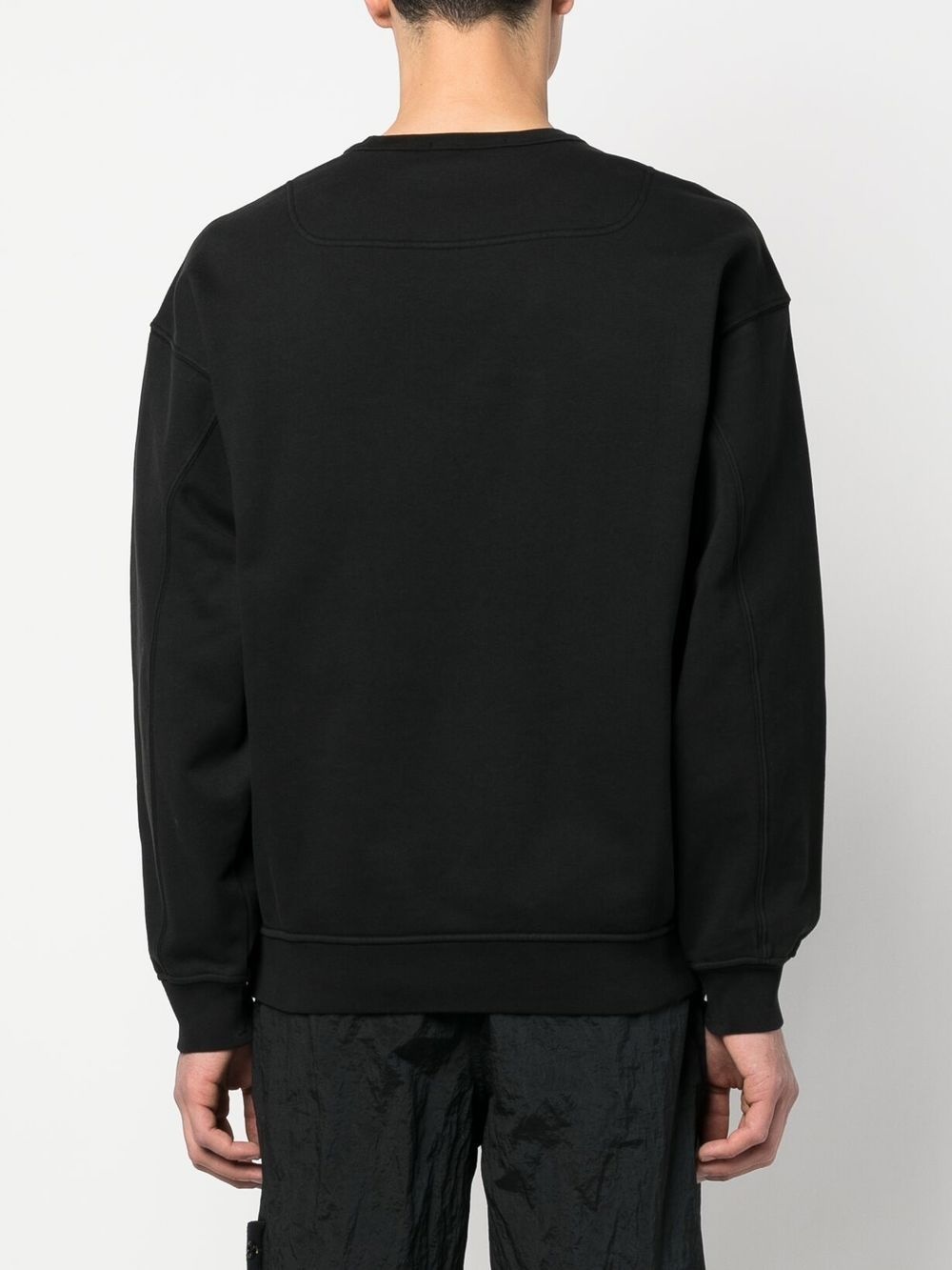embroidered-logo crewneck sweatshirt - 4