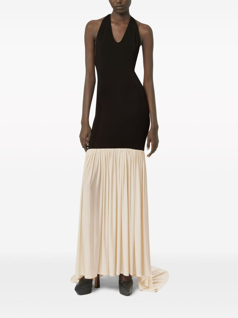 NINA RICCI halterneck sleeveless maxi dress outlook