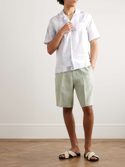 Paul Smith Convertible-Collar Printed Cotton-Poplin Shirt outlook