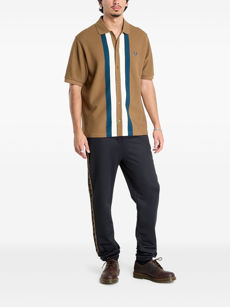 Fred Perry panelled buttoned shirt outlook