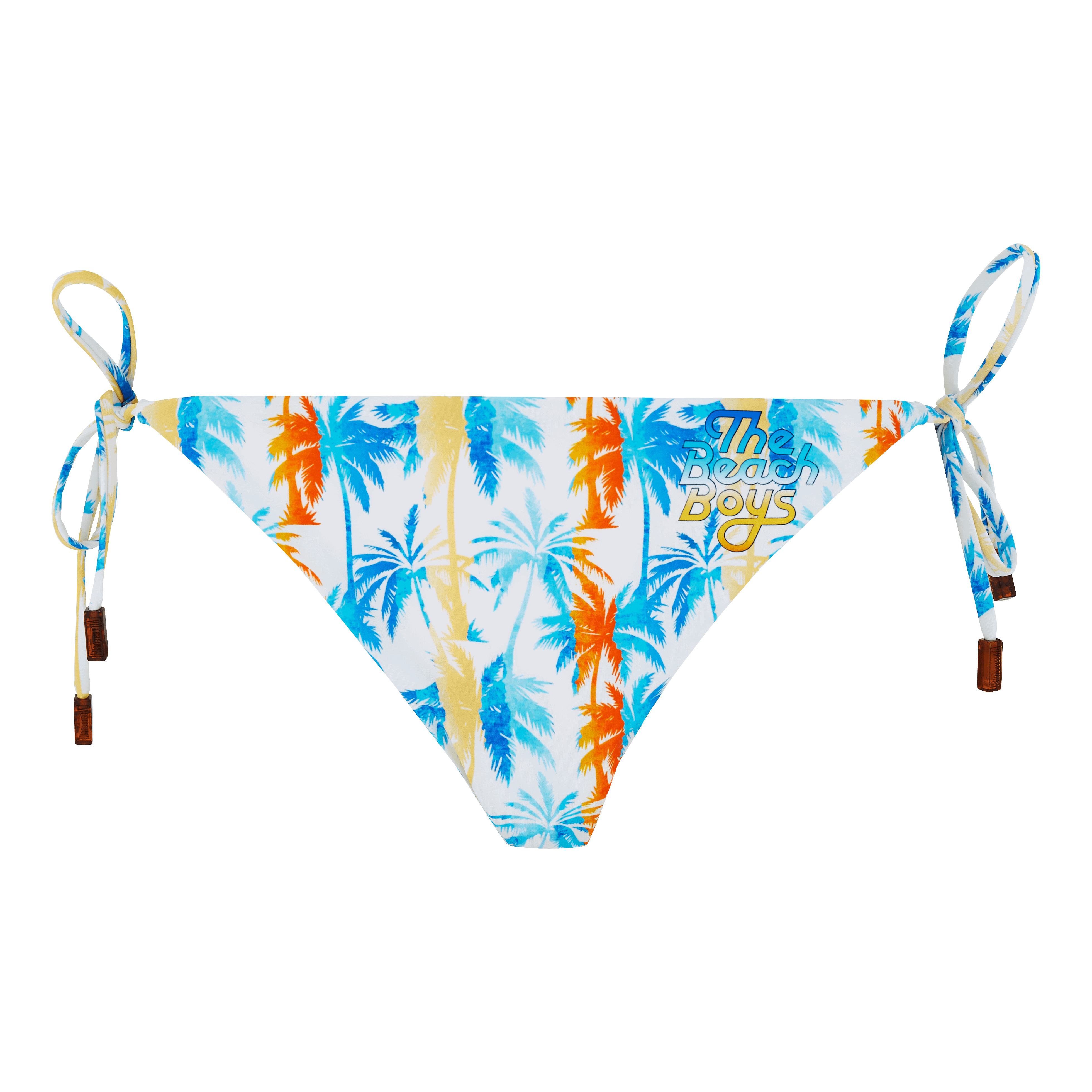 Women Bikini Bottom to be tied Palms & Stripes - Vilebrequin x The Beach Boys - 1