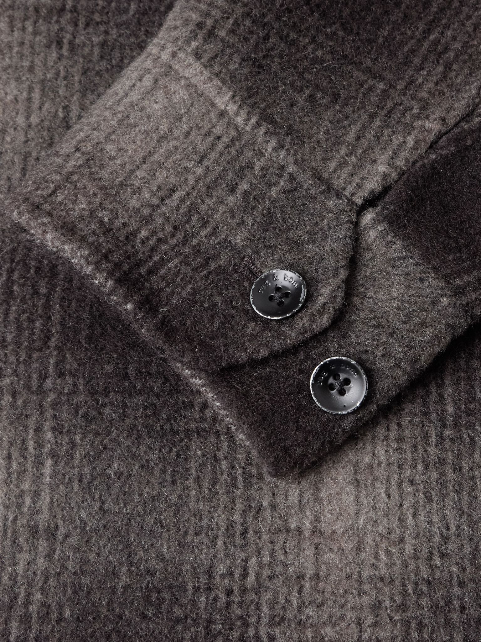 Austin Checked Wool-Blend Shirt Jacket Brown - 6