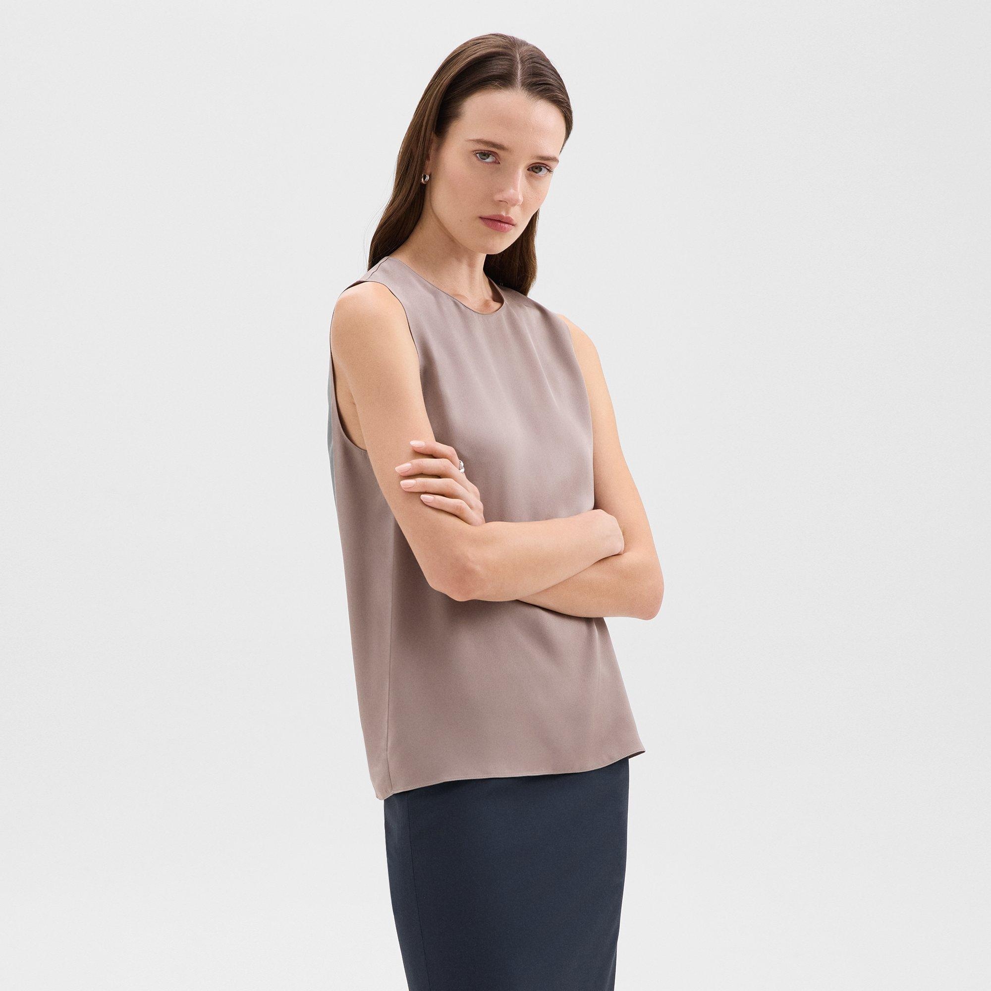 Shell Top in Silk Georgette - 2