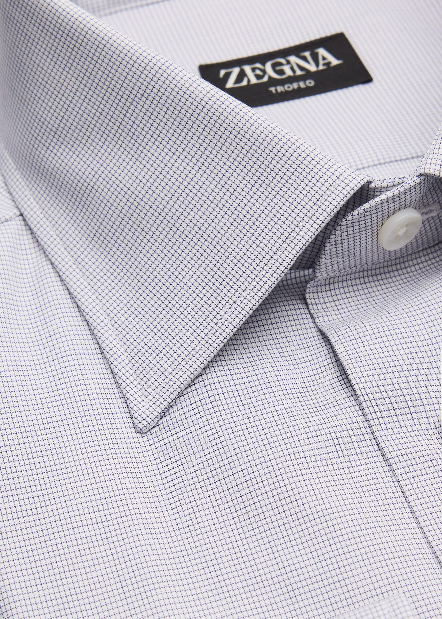 Men's Trofeo Cotton Nano Check Dress Shirt - 2