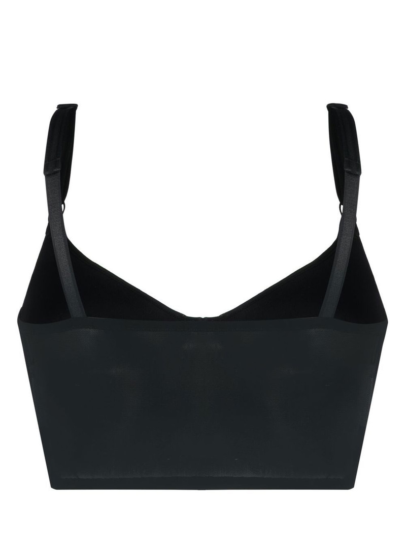 Moschino Teddy Bear-button bustier top outlook