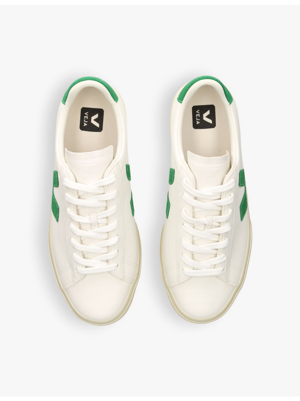 Men's Campo logo-embroidered leather low-top trainers - 2
