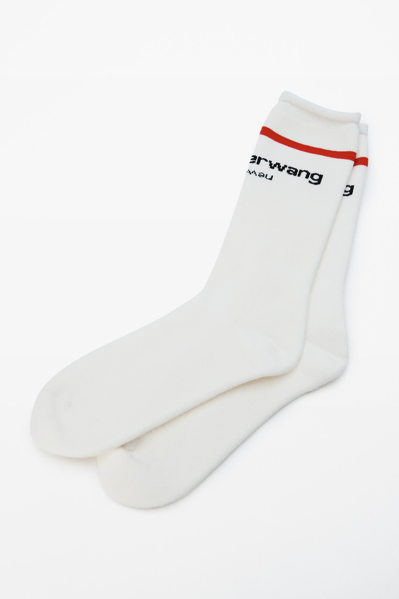 Logo Sock in Cotton Terry 1
