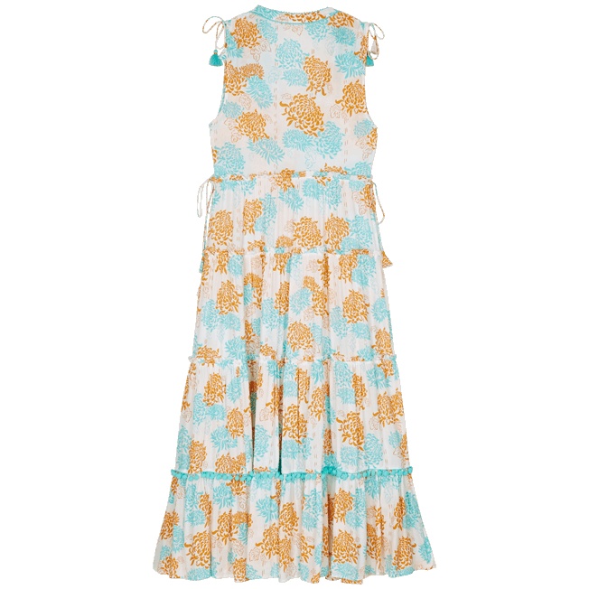 Women Maxi Dress Iridescent Flowers of Joy- Vilebrequin x Poupette St Barth - 2