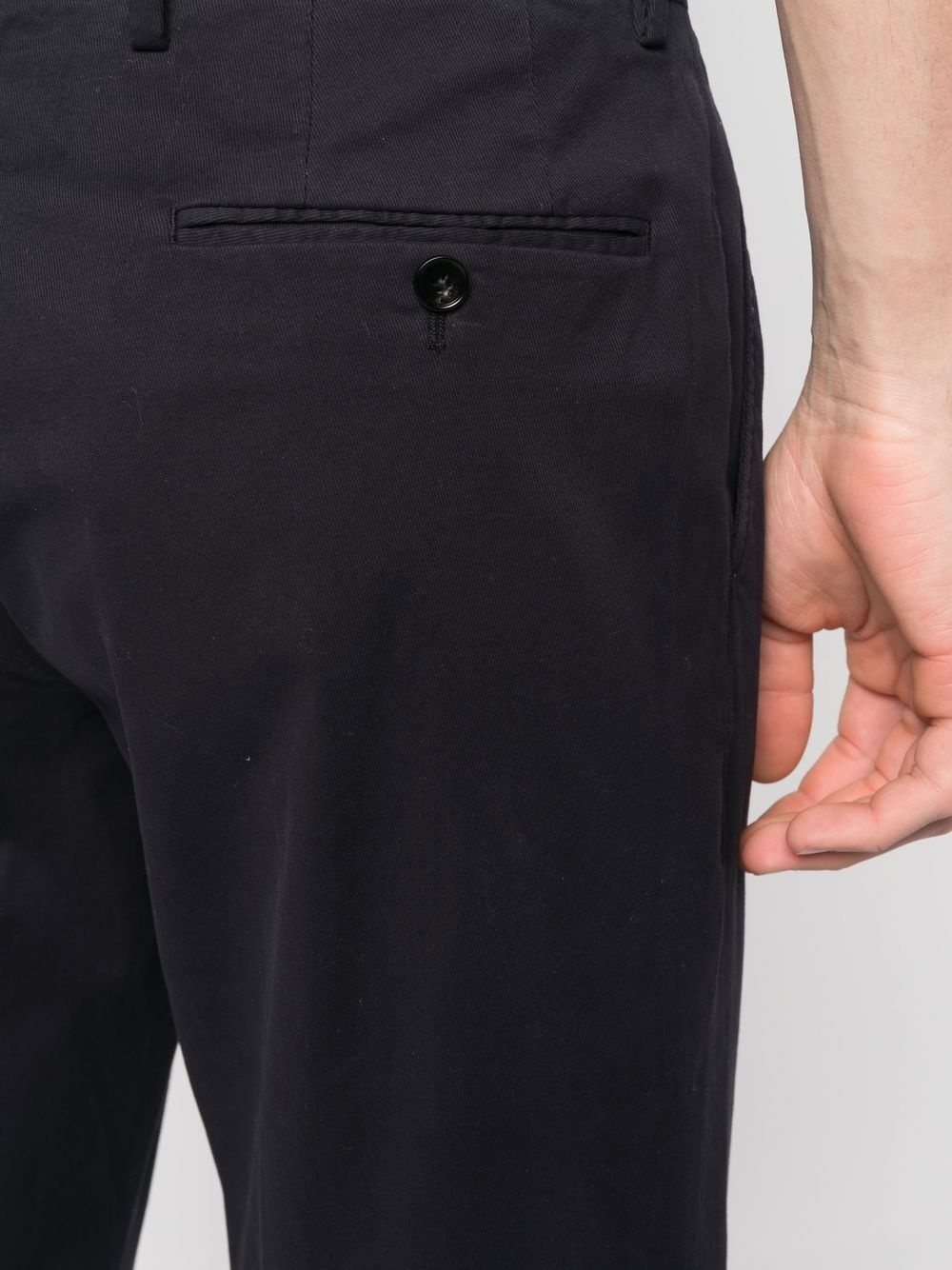slim-cut leg tailored trousers - 5