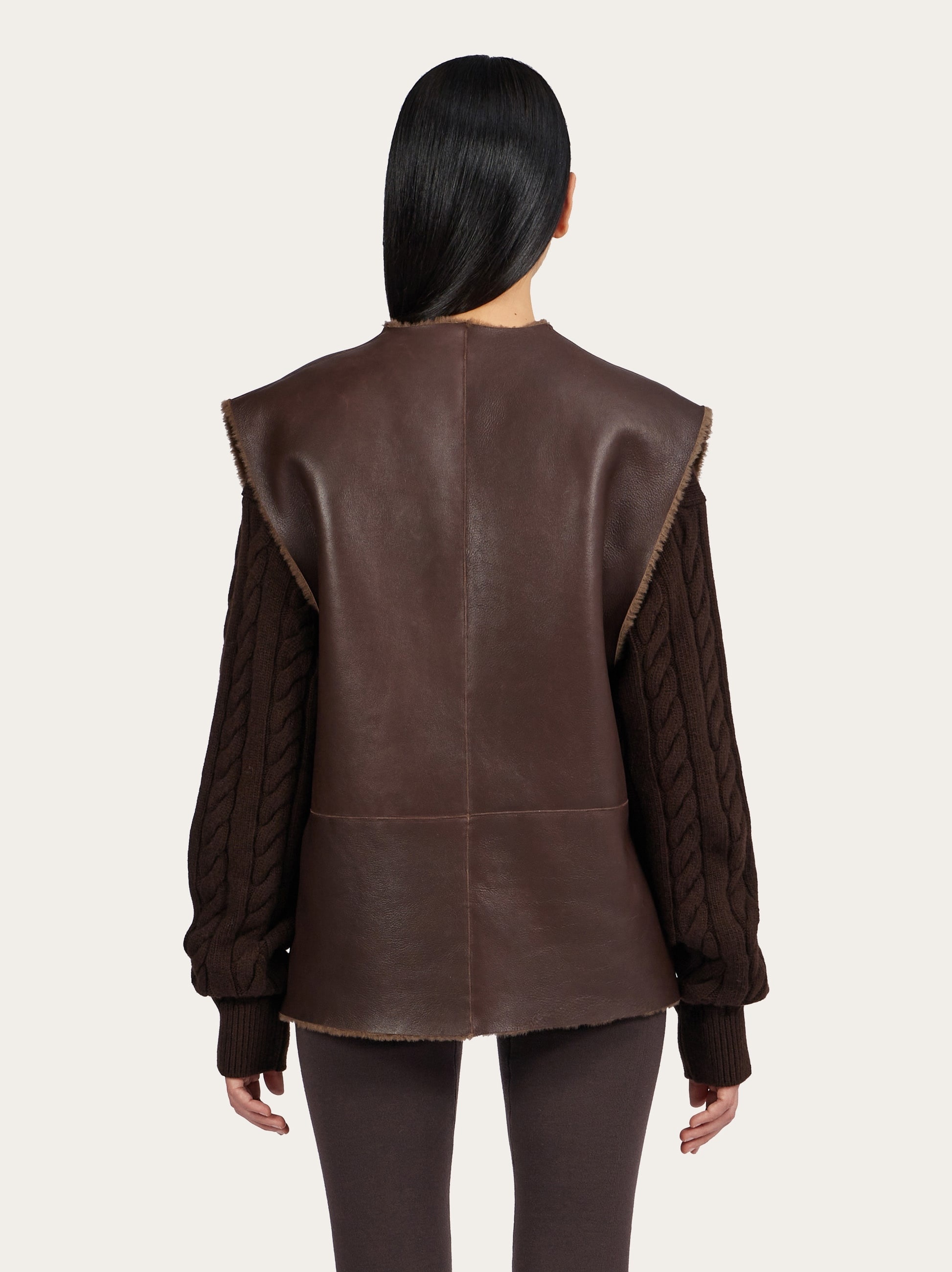Sleeveless shearling jacket - 3