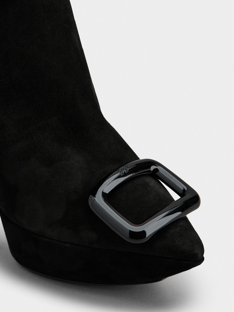 Viv' Choc Rouches Cuissards in Suede 3