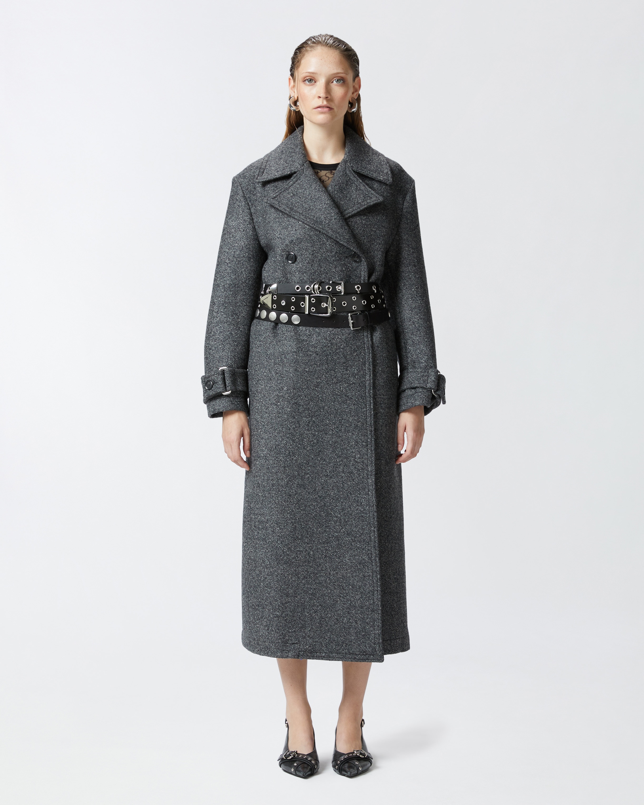 TRENCH COAT WITH BELT - 3