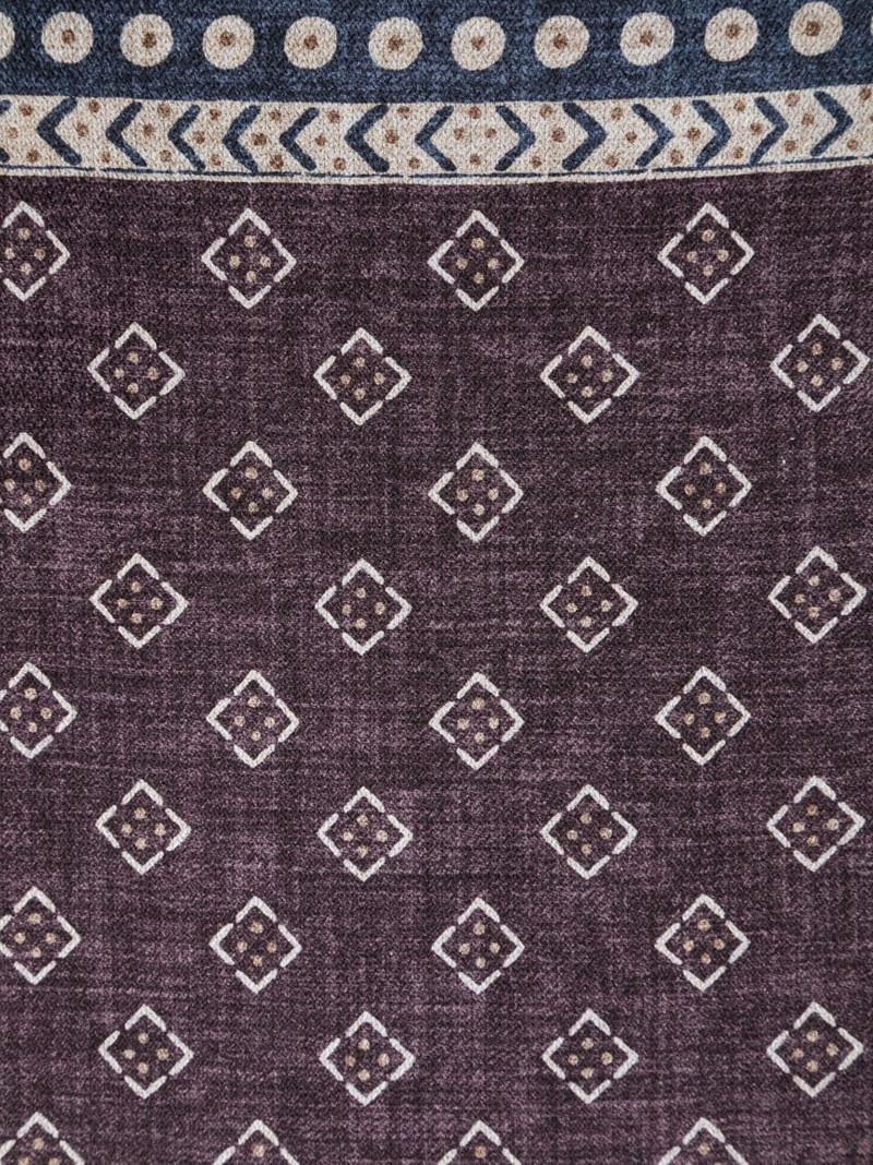 Brunello Cucinelli reversible silk pocket square outlook