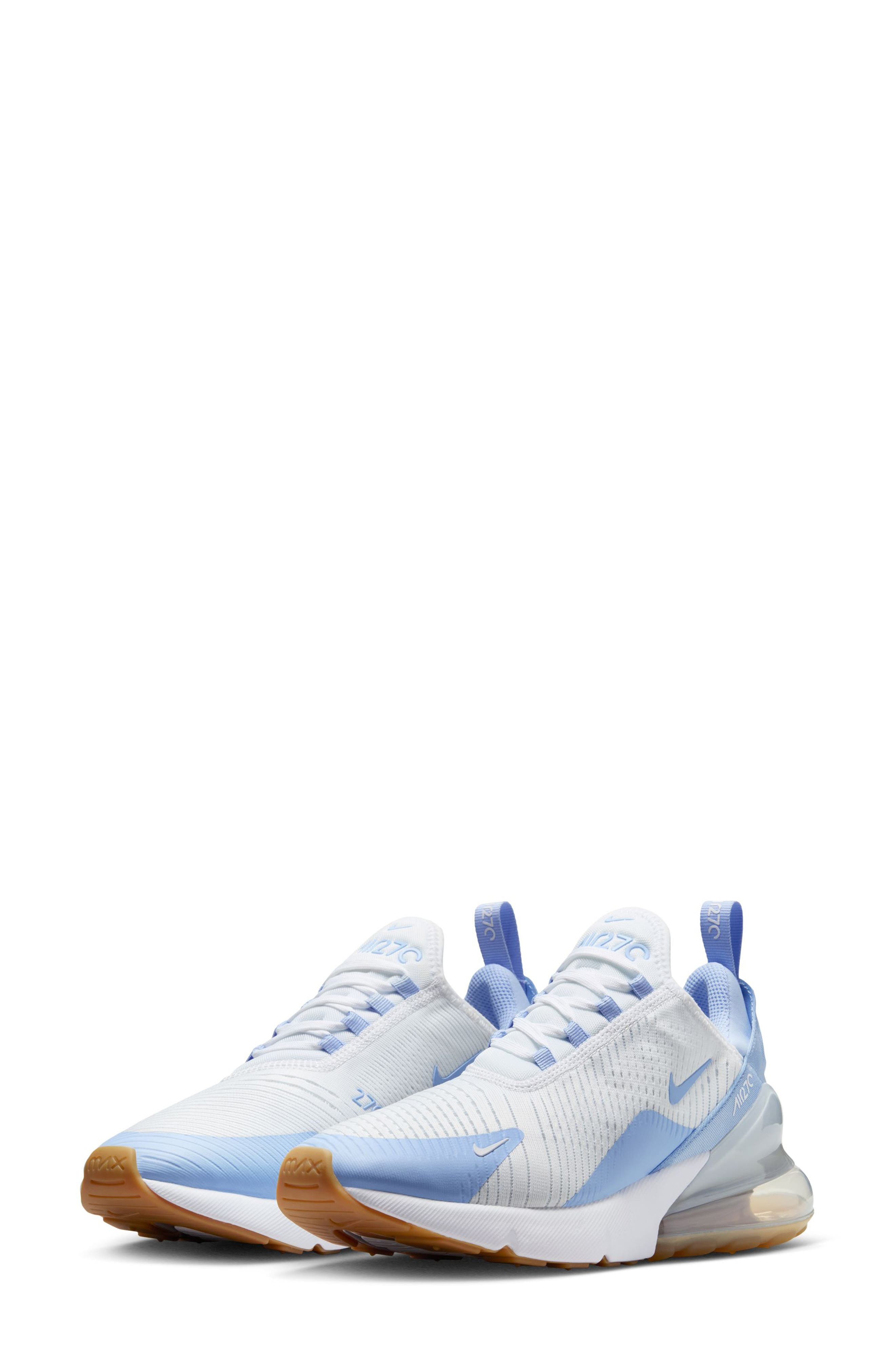 Nike Air Max 270 Sneaker in White/Blue Tint/Brown at Nordstrom - 1