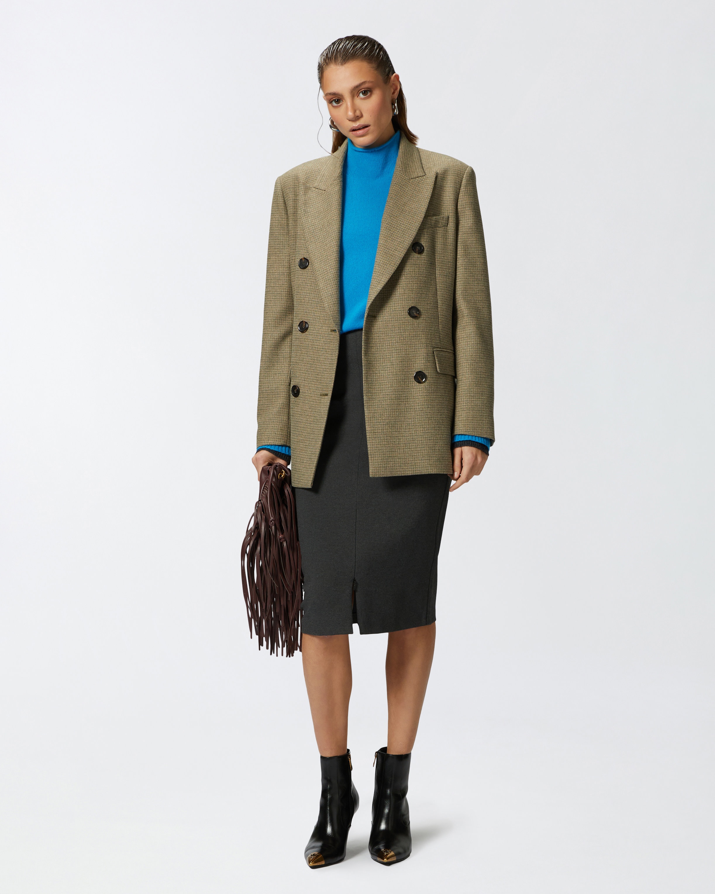 WOOL AND CASHMERE SWEATER WITH STAND-UP COLLAR - 3