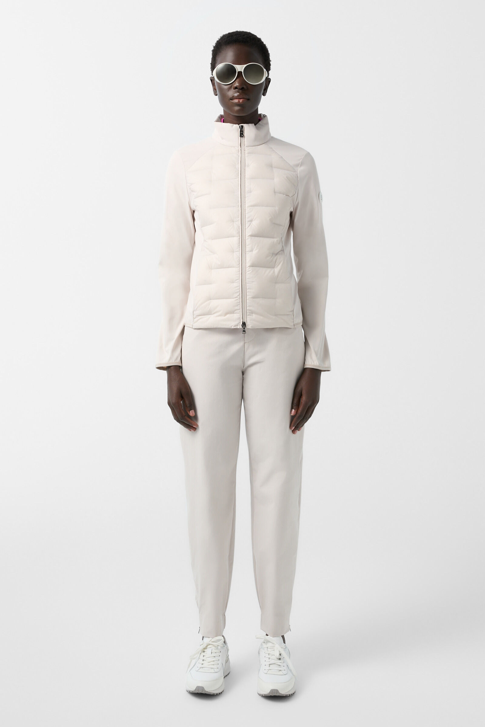 Loria hybrid down jacket in Sand - 4