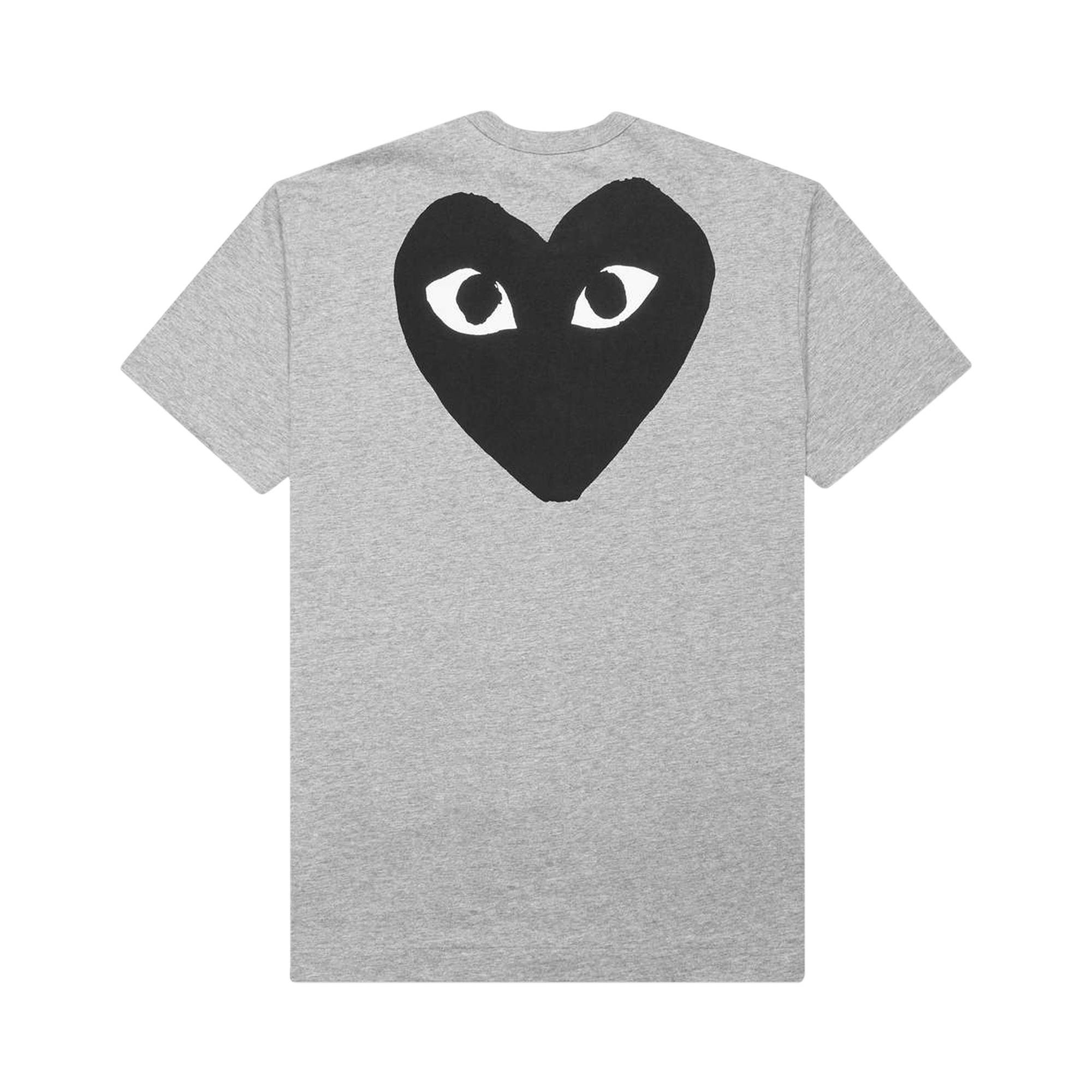 Comme des Garçons PLAY Small Text T-Shirt 'Grey' - 2
