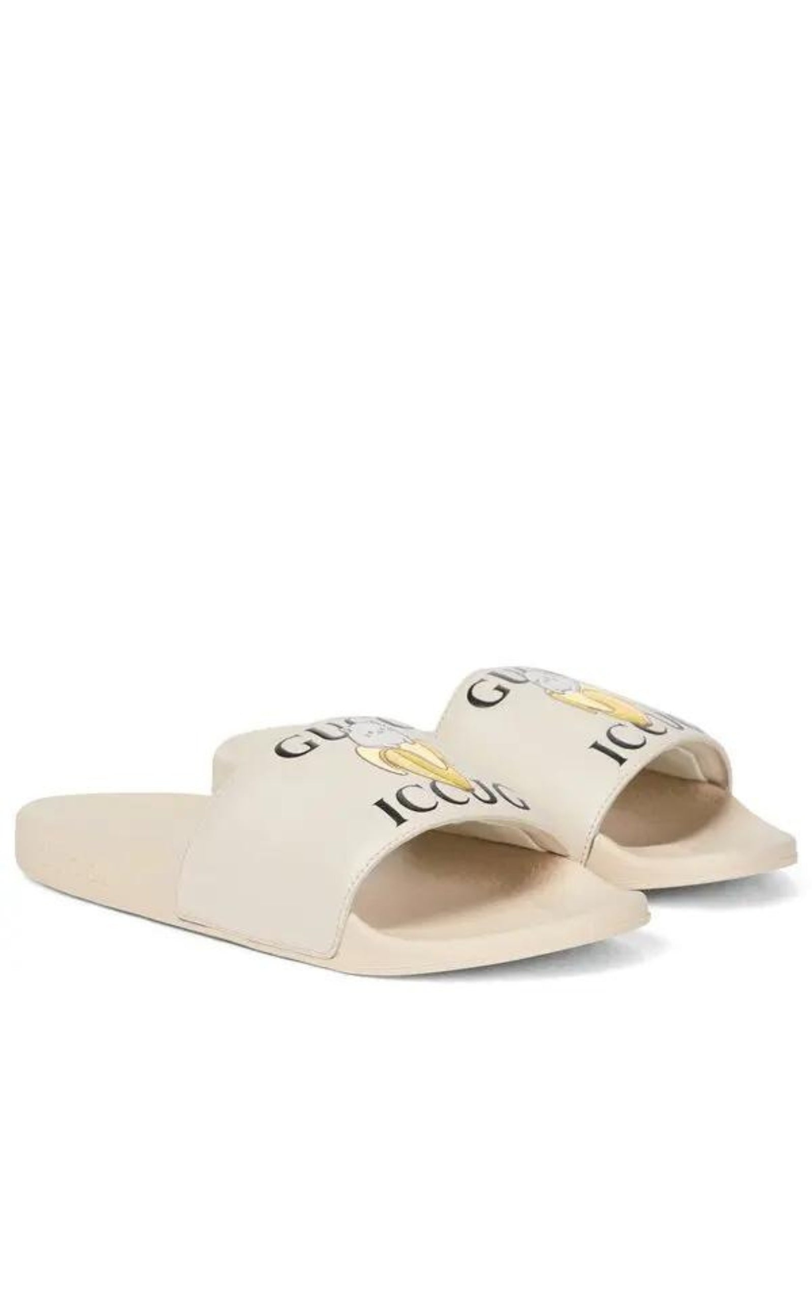X Bananya Logo-print Open-toe Slides - 4