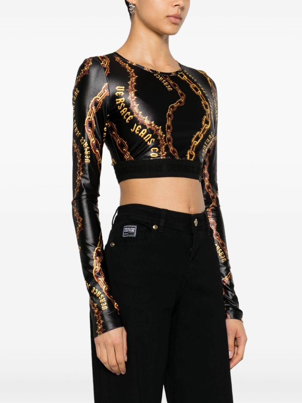Chain Couture crop top - 3