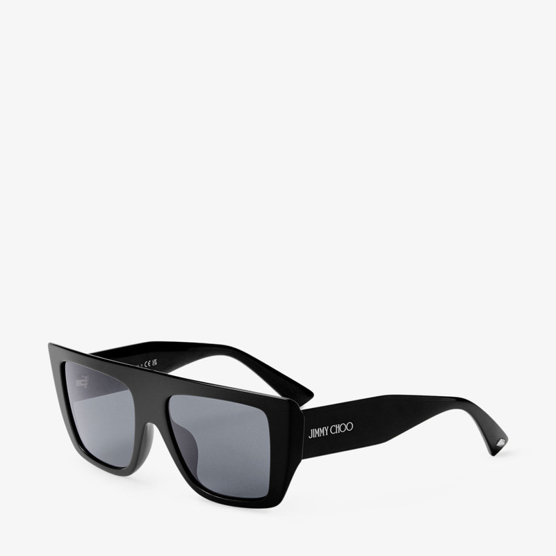 JIMMY CHOO Kiran
Black Rectangular Frame Sunglasses outlook