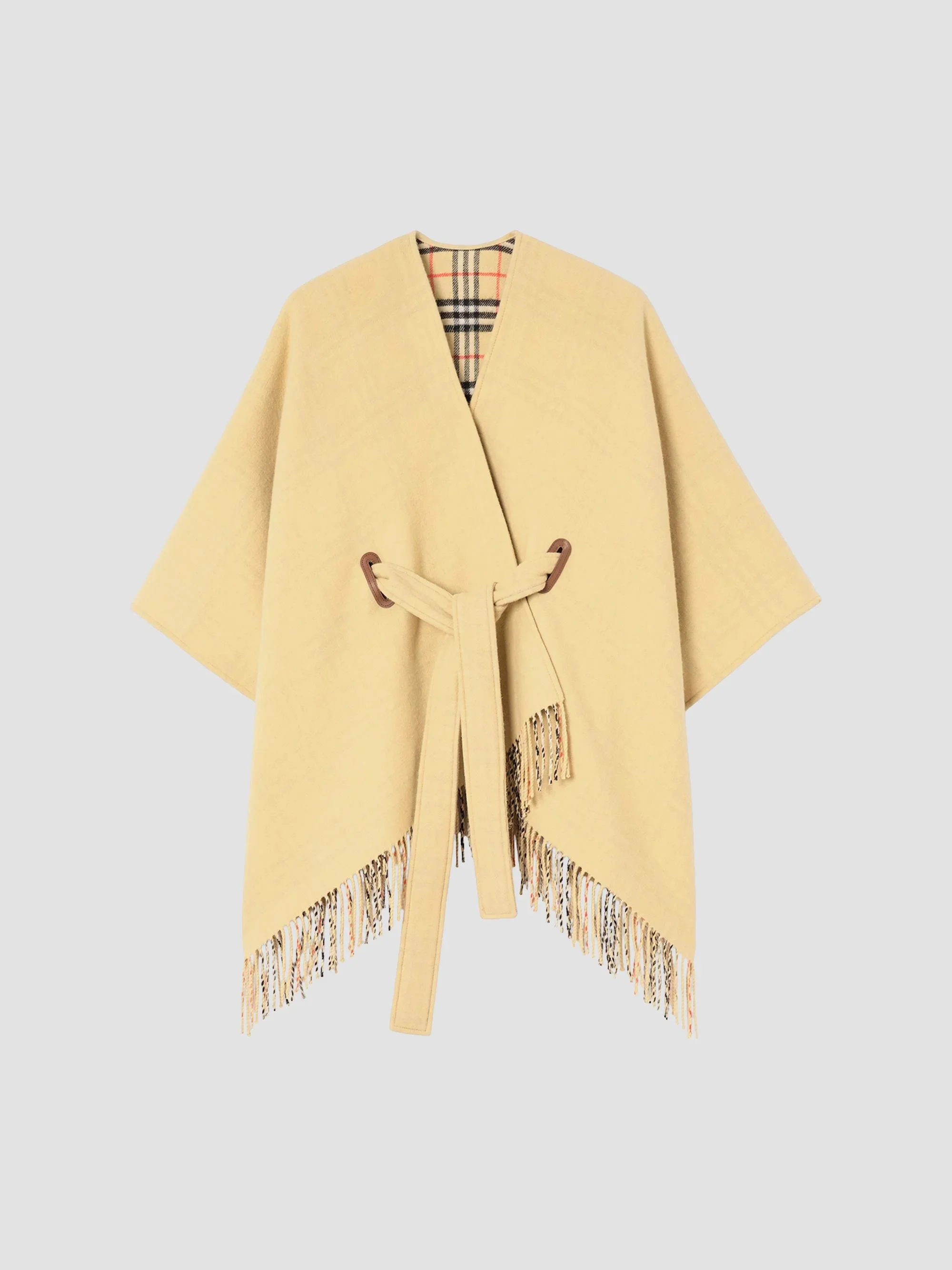 Women's Tay Wool Cape - Sand - 1