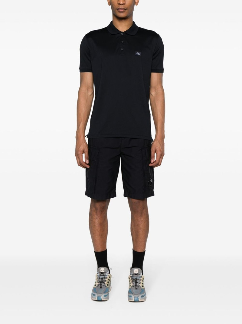 C.P. Company logo-patch jersey polo shirt outlook