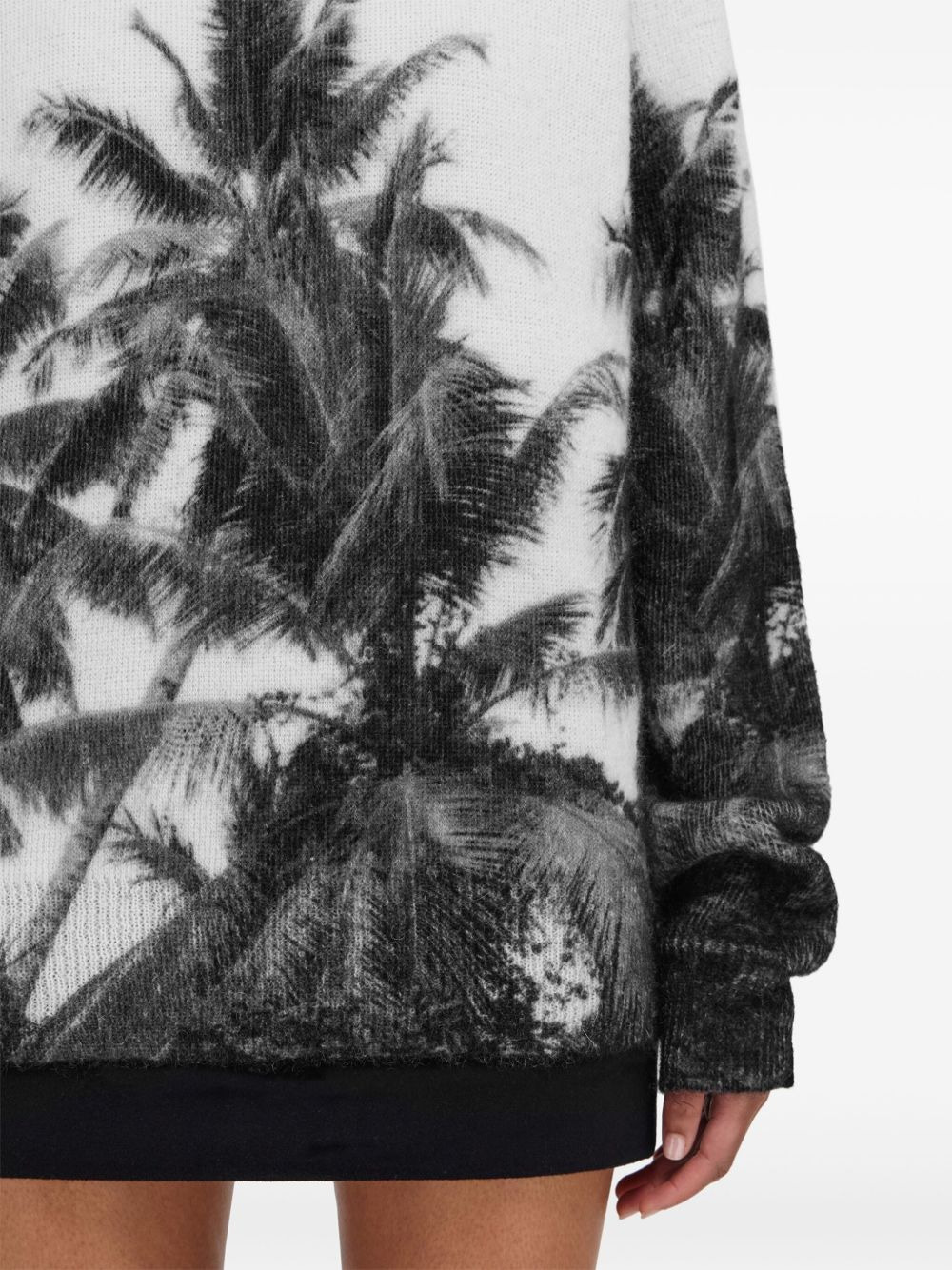palm-tree print sweatshirt - 4