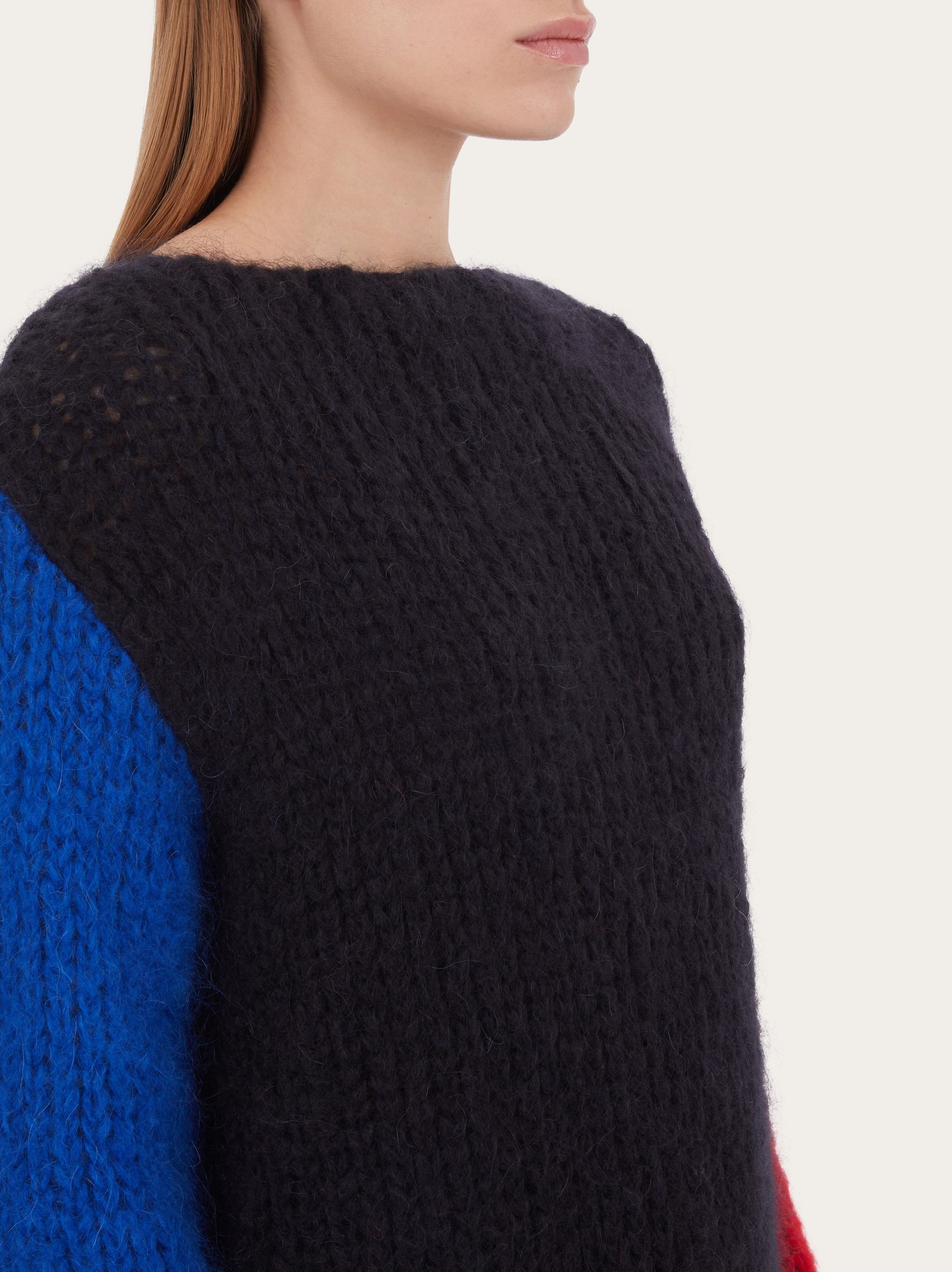 Color block sleeve sweater - 4