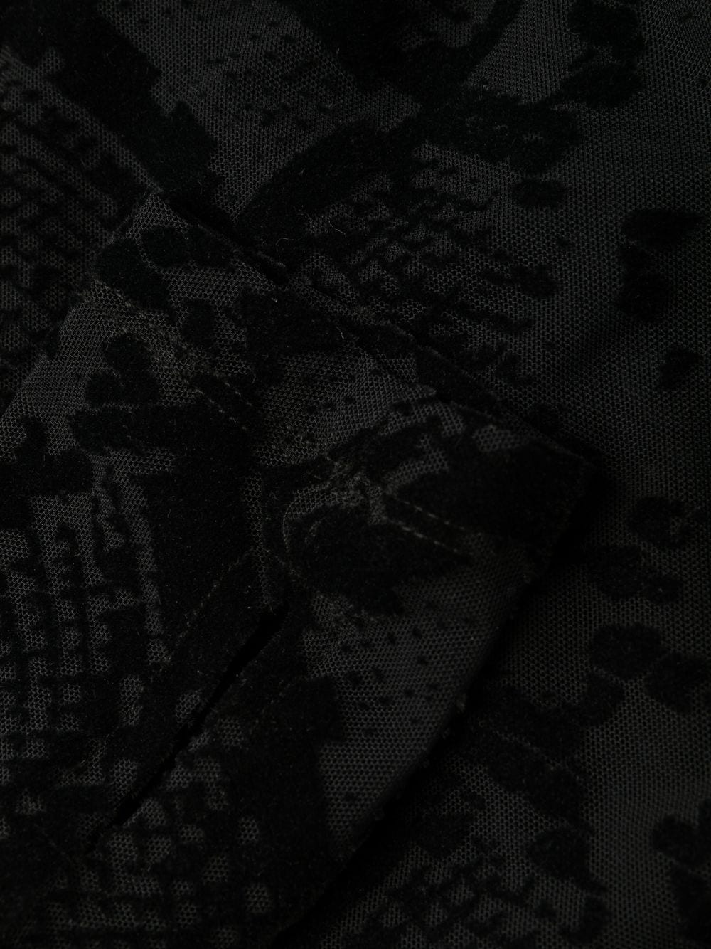 snakeskin-print sheer dress - 8