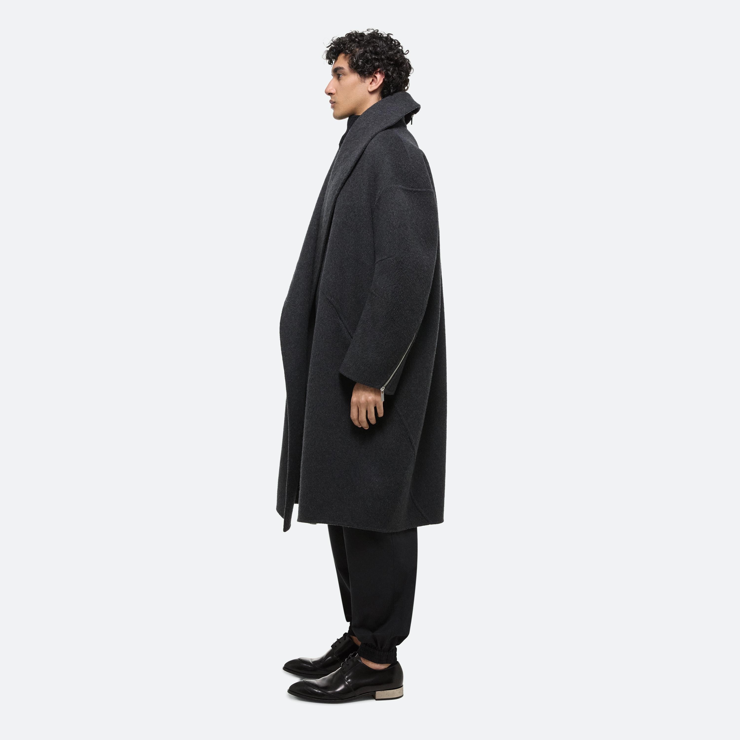 DOUBLE-FACED APEX COCOON COAT - 6